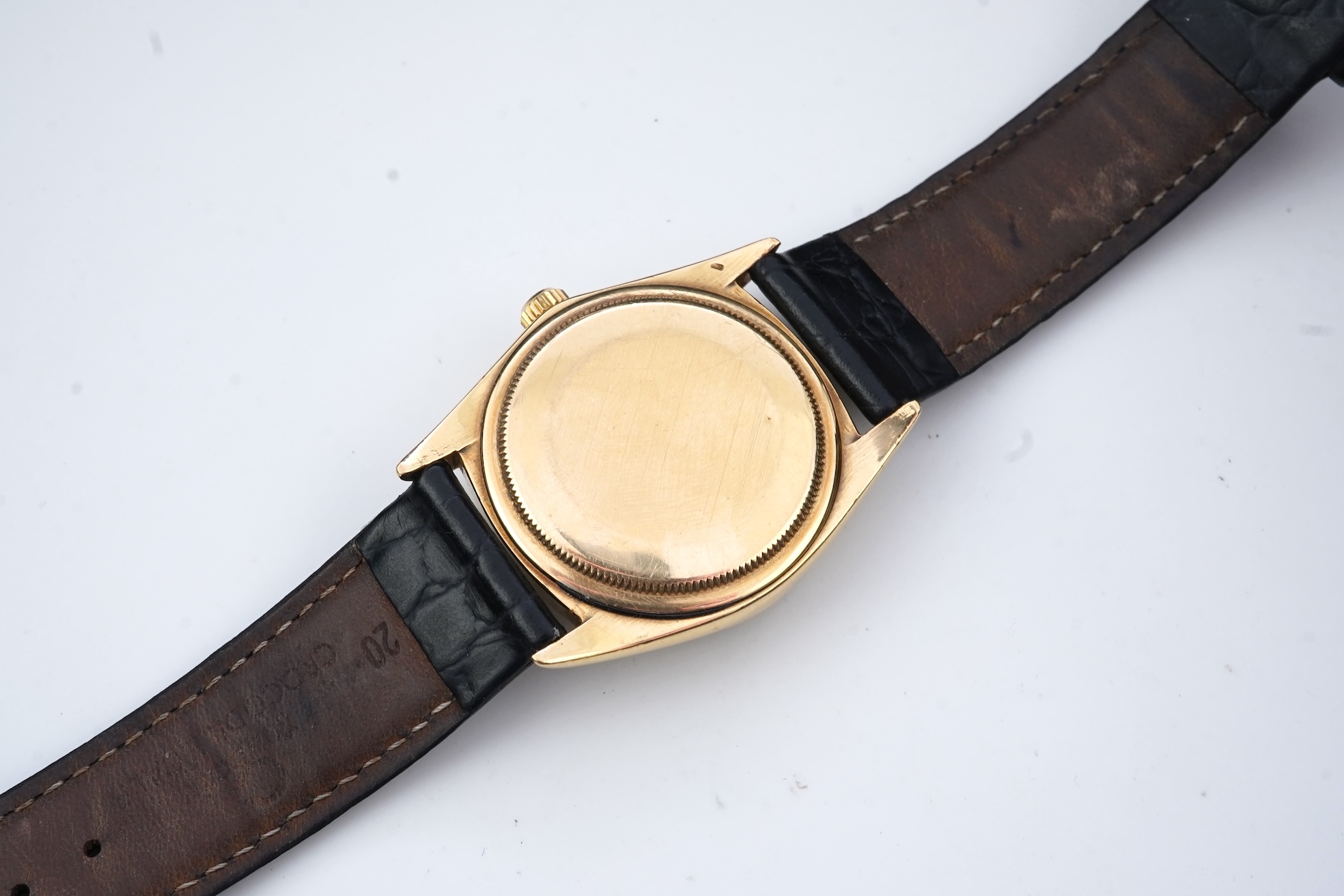 A gentleman's mid 1960's 18ct gold Rolex Oyster Perpetual Superlative Chronometer Officially Certified wrist watch